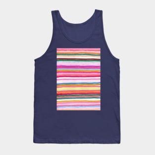 Colorful Horizontal Stripes Tank Top